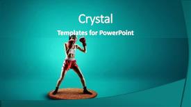  Presentation with fight two boxer boxing - Colorful presentation design enhanced with boxer won first place mixed backdrop and a  colored foreground