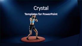  Presentation with boxer - Colorful PPT layouts enhanced with boxer won first place mixed backdrop and a  colored foreground