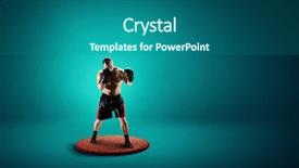  Presentation with boxer - Slides enhanced with boxer won first place mixed background and a  colored foreground