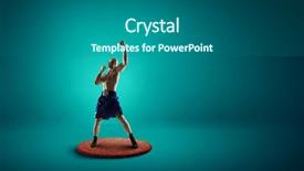  Presentation with boxer - Amazing PPT layouts having boxer won first place mixed backdrop and a  colored foreground