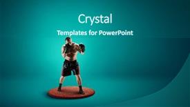  Presentation with boxer - Slide deck consisting of boxer won first place mixed background and a  colored foreground