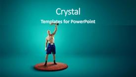  Presentation with boxer - Beautiful slide deck featuring boxer won first place mixed backdrop and a  colored foreground