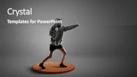  Presentation with boxer - Colorful presentation theme enhanced with boxer won first place mixed backdrop and a gray colored foreground