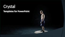  Presentation with boxer - Presentation featuring boxer won first place mixed background and a black colored foreground