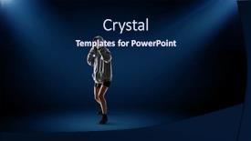  Presentation with first - Audience pleasing PPT layouts consisting of boxer-won-first-place-mixed backdrop and a navy blue colored foreground