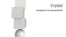  Presentation with balancing heart and brain - Audience pleasing PPT layouts consisting of boxes balancing on an orb backdrop and a white colored foreground