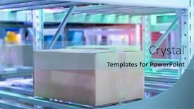  Presentation with cells - Presentation theme with boxes-in-the-cells background and a light blue colored foreground