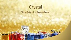  Presentation with silver christmas - Slide deck with crime investigation evidence at the background and a gray colored foreground