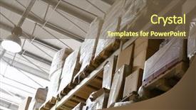  Presentation with wholesale - Slide set with boxes with goods in wholesale background and a  colored foreground