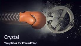  Presentation with boxing - Beautiful PPT layouts featuring boxing glove surprise mixed media backdrop and a wine colored foreground