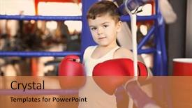  Presentation with boxing ring - Slides with  background and a  colored foreground