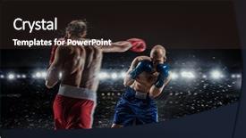  Presentation with professional - Colorful PPT theme enhanced with boxing ring - professional box match mixed media backdrop and a wine colored foreground