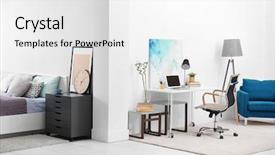  Presentation with teenage - Theme having interior of teenage boy's room background and a white colored foreground