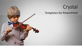  Presentation with color full - Slide deck consisting of student full color - digital composite of boy background and a light gray colored foreground