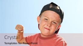  Presentation with bully - Colorful presentation enhanced with boy-bully-making-a-fist backdrop and a coral colored foreground