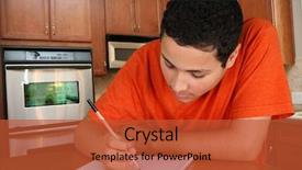  Presentation with homework - PPT theme with christmas card with red background and gifts background and a crimson colored foreground