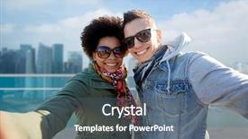  Presentation with singapore tourism - Audience pleasing presentation design consisting of boy friend girl friend - tourism travel people leisure backdrop and a ocean colored foreground