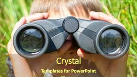  Presentation with boy scout - Amazing slides having boy hiding in grass looking backdrop and a tawny brown colored foreground