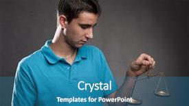 Presentation with education and social justice - Colorful PPT layouts enhanced with boy holding a justice scale backdrop and a teal colored foreground