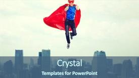  Presentation with hero mask - Audience pleasing PPT layouts consisting of boy in red super hero backdrop and a  colored foreground