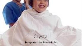  Presentation with scrubs - PPT theme with boy-in-scrubs-with-stethoscope background and a light gray colored foreground