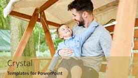  Presentation with swing - Presentation design with boy-is-kidding background and a yellow colored foreground