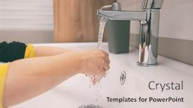  Presentation with under water - Cool new slides with boy-is-washing-his-hands backdrop and a lemonade colored foreground