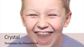  Presentation with amul milk - Slides consisting of boy laughing with milk mustache background and a coral colored foreground