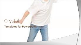  Presentation with plane - Beautiful presentation theme featuring boy-like-a-plane-isolated backdrop and a cream colored foreground