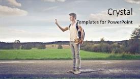  Presentation with google video - Presentation consisting of boy making a video call background and a light gray colored foreground