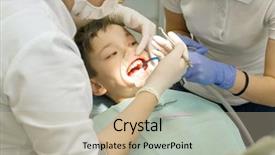  Presentation with orthodontics orthodontic model and dentist - Slide deck consisting of boy mouth orthodontist put braces background and a mint green colored foreground