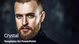  Presentation with black man fashion - Slide set with boy mustache - close-up portrait of a modern background and a wine colored foreground