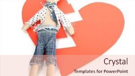  Presentation with broken heart - PPT layouts enhanced with boy on the broken heart background and a lemonade colored foreground