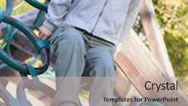  Presentation with playground - Colorful theme enhanced with boy on the playground backdrop and a soft green colored foreground
