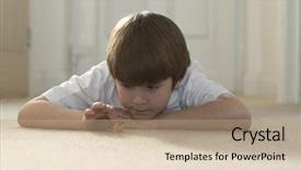  Presentation with marbles - Cool new PPT layouts with boy playing marbles at home backdrop and a  colored foreground