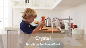  Presentation with liquid soap hand wash - Beautiful presentation featuring boy squeezing washing up liquid backdrop and a  colored foreground