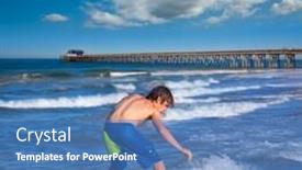  Presentation with surfing - Slide deck enhanced with hands of young girls holding glasses filled with champagne at new year party background and a coral colored foreground