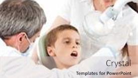  Presentation with dental assistant - Cool new presentation theme with boy-under-treatment backdrop and a lemonade colored foreground