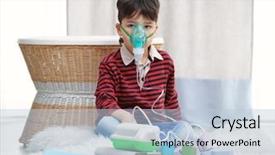 Presentation with asthma - Cool new theme with boy using asthma machine backdrop and a light blue colored foreground