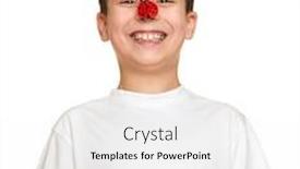  Presentation with ladybug - Slide set featuring boy-with-ladybug-look background and a white colored foreground