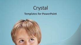  Presentation with tongue - Beautiful PPT layouts featuring boy with tongue out licking backdrop and a light blue colored foreground