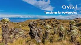  Presentation with colombia - Slide deck consisting of boyaca in colombia south america background and a teal colored foreground