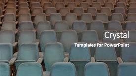  Presentation with movie theater hall of cinema - Beautiful slides featuring boycott - seats in cinema theater opera backdrop and a dark gray colored foreground