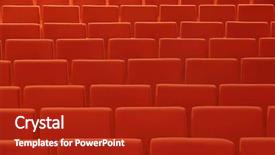  Presentation with opera - Amazing presentation design having boycott - seats in cinema theater opera backdrop and a crimson colored foreground