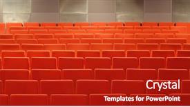  Presentation with opera - Presentation with boycott - seats in cinema theater opera background and a crimson colored foreground