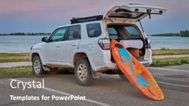  Presentation with suv - Theme having boyd-lake-state-park-co background and a gray colored foreground