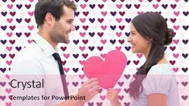  Presentation with valentines day - Cool new presentation design with boyfriend her heart against valentine backdrop and a coral colored foreground