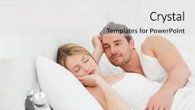  Presentation with sleeping - Slides with boyfriend looking at his girlfriend who is sleeping background and a light gray colored foreground