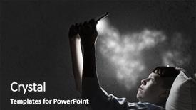  Presentation with internet surfing - Slides enhanced with boyhood - surfing the internet before sleep background and a  colored foreground