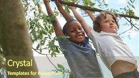 Presentation with underage drinking two teenagers having - Presentation with boys hanging from a tree background and a tawny brown colored foreground